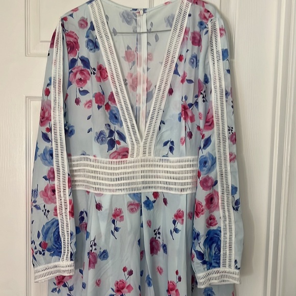 Floral Maxi Length Dress - Picture 2 of 4